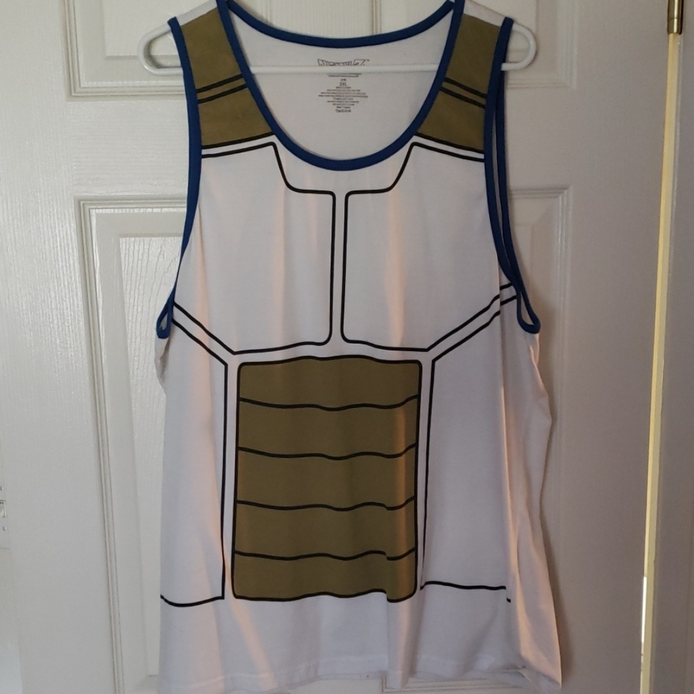 2XL Dragon ball Z saiyan armor tank top